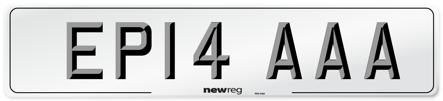 EP14 AAA Number Plate from New Reg